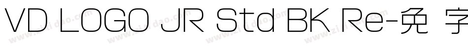 VD LOGO JR Std BK Re字体转换